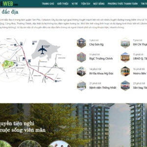 Mẫu Landing Page Bất Động Sản Đẹp, Chuyên Nghiệp tại Vua Web Digi #02