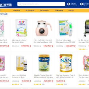 Mẫu Website Văn Thế Shop cao cấp