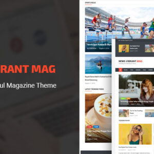 Themes tin tức Blog News Vibrant Pro